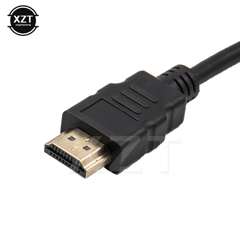 HDMI-compatible TO VGA Adapter Cable Male To Famale Converter 1080P VGA Jack 3.5 AUX Cable USB Power For PC Laptop projector TV