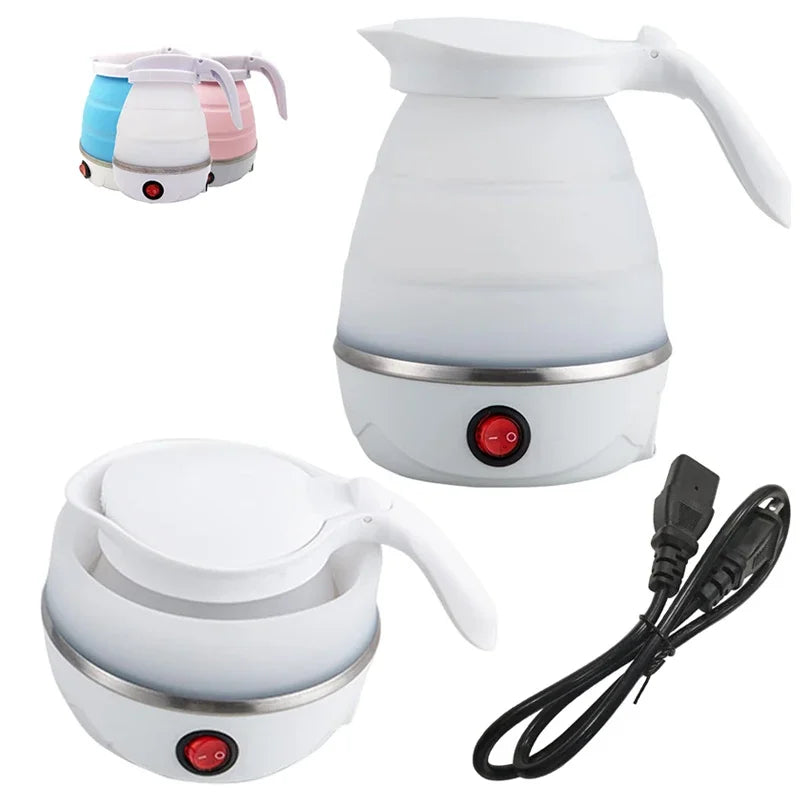 Foldable And Portable Teapot Water Heater 0.6L 600W 110/220V Electric Kettle For Travel Home Tea Pot Water Kettle Free Shipping