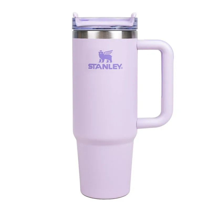 Stanley Tumbler with Handle Straw Lid Stainless Steel 30/40oz Vacuum Insulated Car Mug Double Wall Thermal Iced Travel Cup