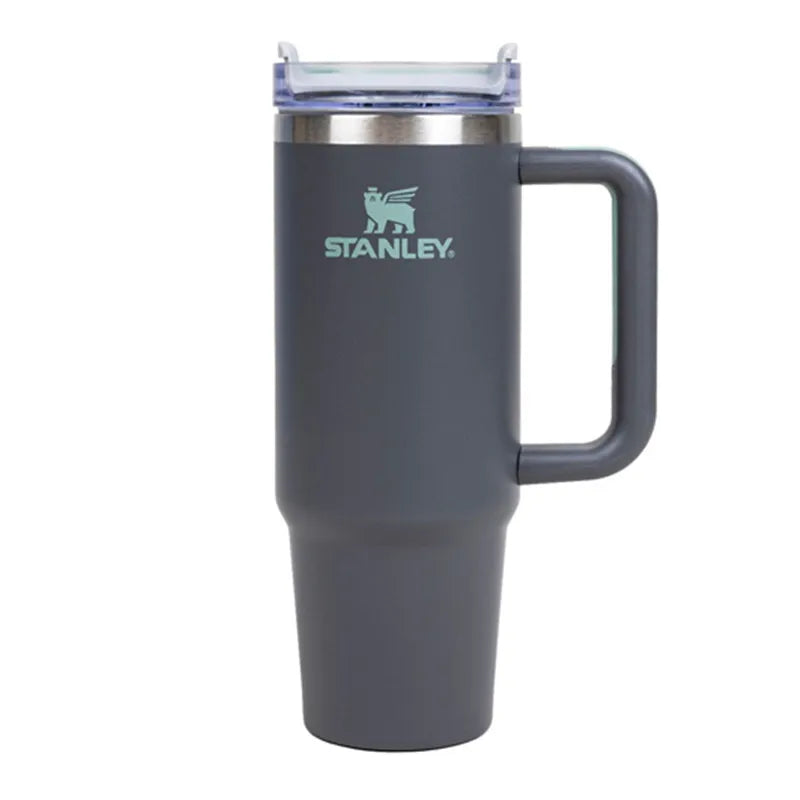 Stanley Tumbler with Handle Straw Lid Stainless Steel 30/40oz Vacuum Insulated Car Mug Double Wall Thermal Iced Travel Cup